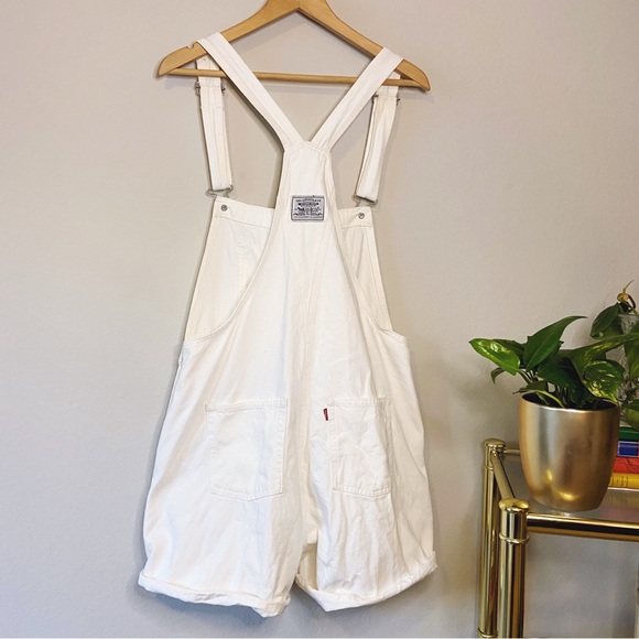 Levi’s Vintage Cotton Shortalls Overalls Short Cut. Size MEDIUM | EUC! - Picture 9 of 16